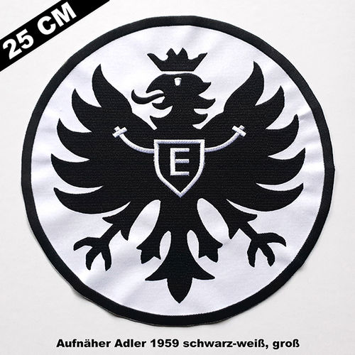 Aufnäher "Adler 1959" schwarz-weiss, 25 cm (gross)