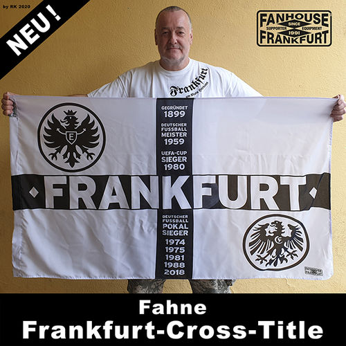 Fahne “Frankfurt-Cross-Title” VERSION 2 (Mit Umnaht)