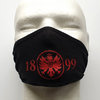 2-Lagen-Baumwoll-Maske “Frankfurt Adler 1899”, schwarz-rot