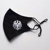 3-Lagen-Baumwoll-Maske “Frankfurt-Adler 1920”, schwarz-weiß