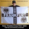 Fahne "Frankfurt-Cross-Title 2022“ mit Umnaht